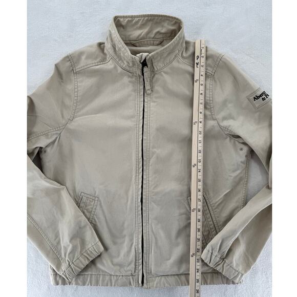Abercrombie & Fitch Men's Beige Cotton Canvas Hamilton Jacket 90s Retro XL Y2K - Picture 9 of 10